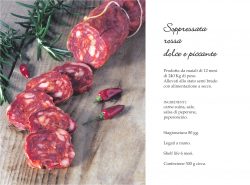 Soppressata rossa dolce e piccante calabrese